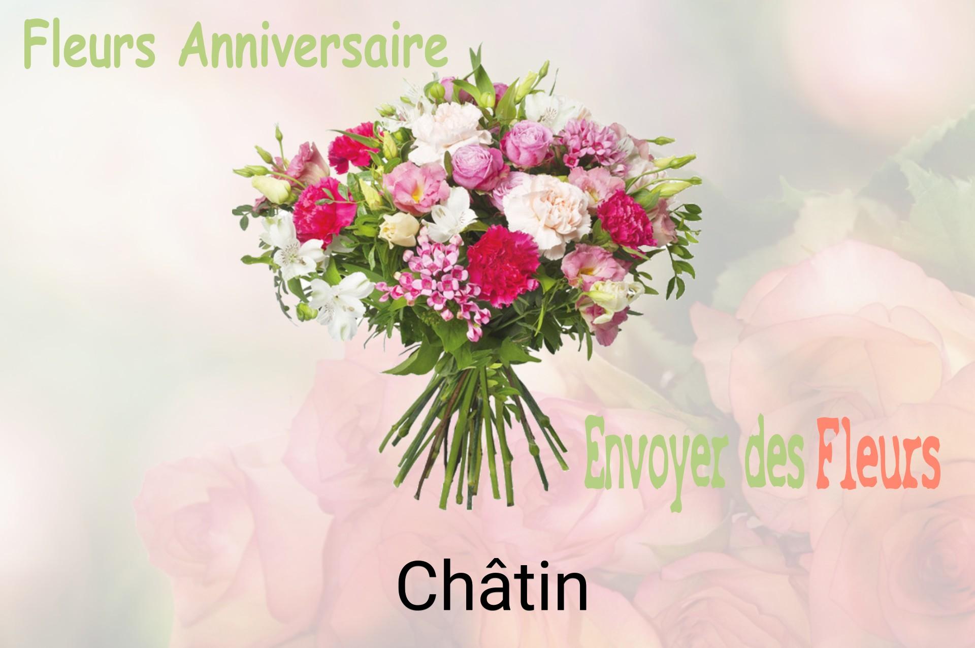 Bouquet de fleurs d’anniversaire livré à Châtin