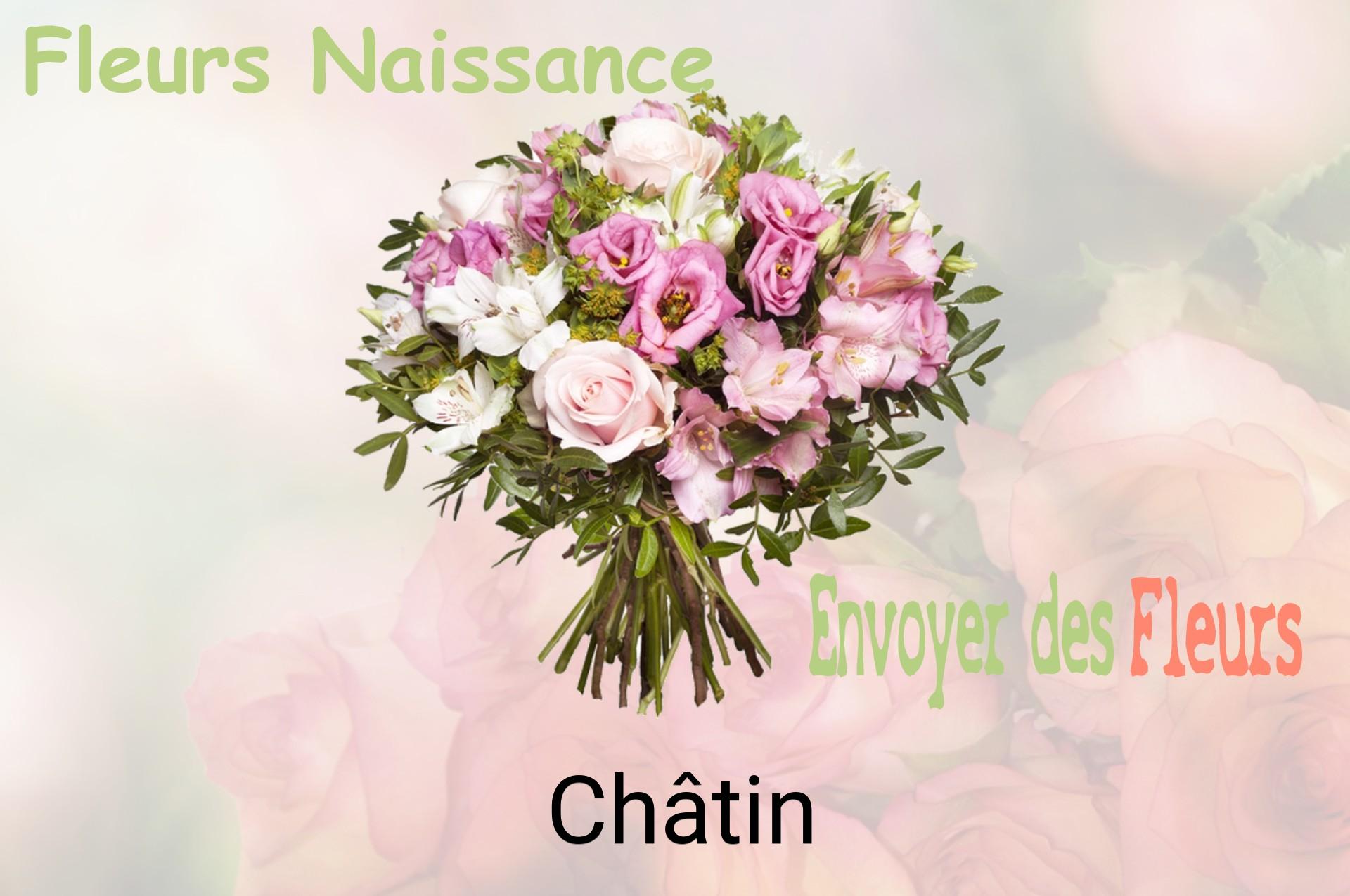 Bouquet de fleurs de naissance livré à Châtin
